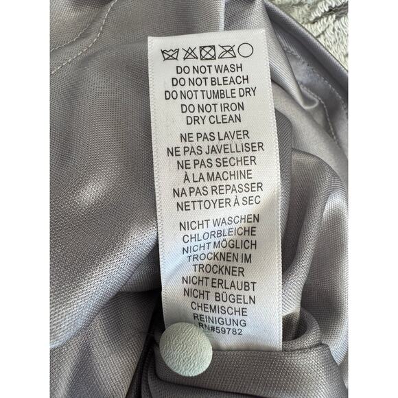 Adrianna Papell Mint Green Lace Overlay Keyhole Back Sheath Dress Size 4 - Picture 15 of 15